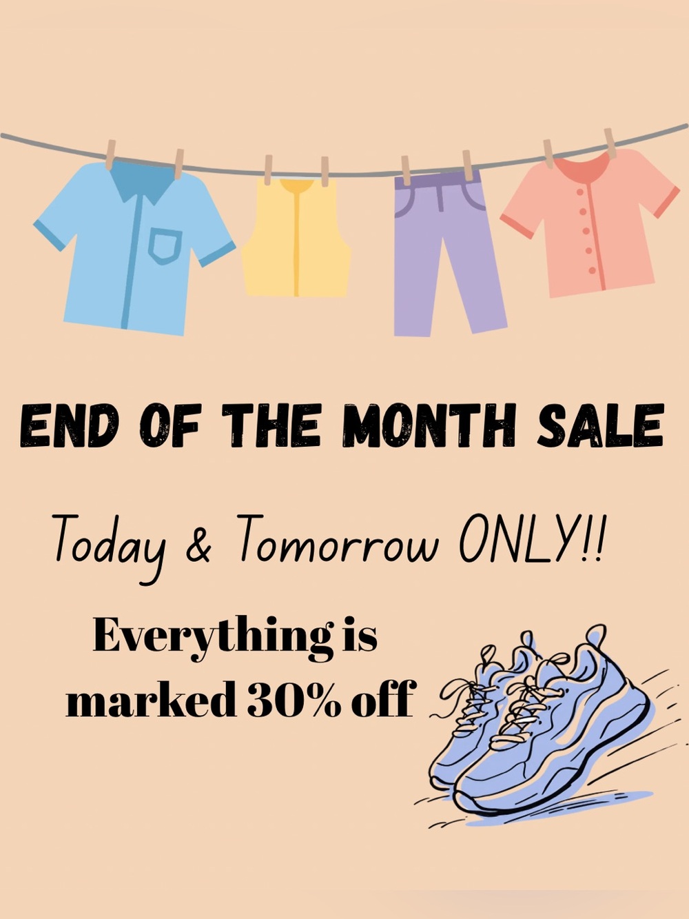 30% off end of the month sale!!